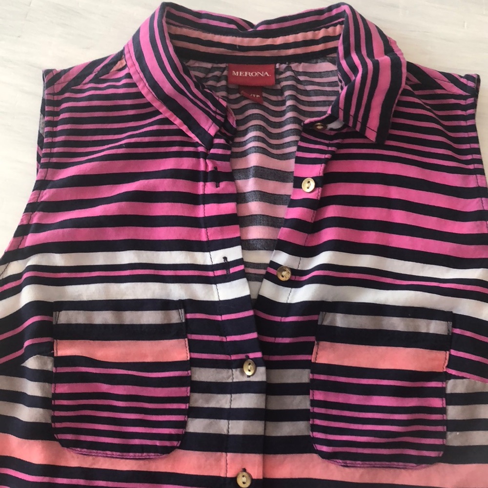 Stripe button up - Picture 2 of 5